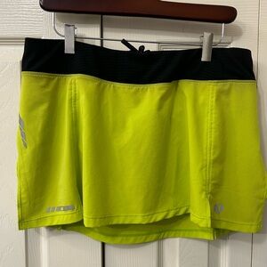 Pearl Izumi Lime and Black Sports Skirt